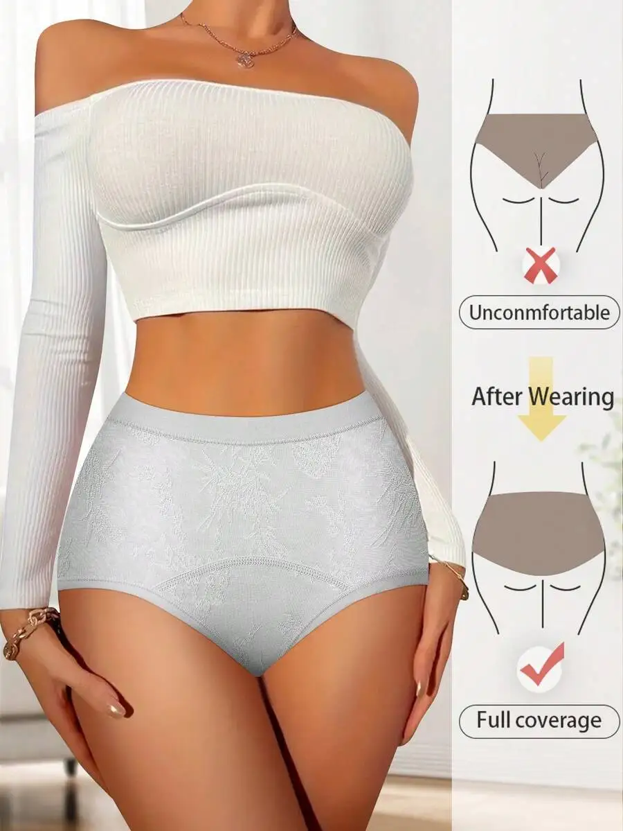 High Waist Briefs Floral Print Tummy Control Hip Lift Comfortable Breathable Womens Panties
High Waist Briefs Floral Print Tummy Control Hip Lift Comfortable Breathable Womens Panties