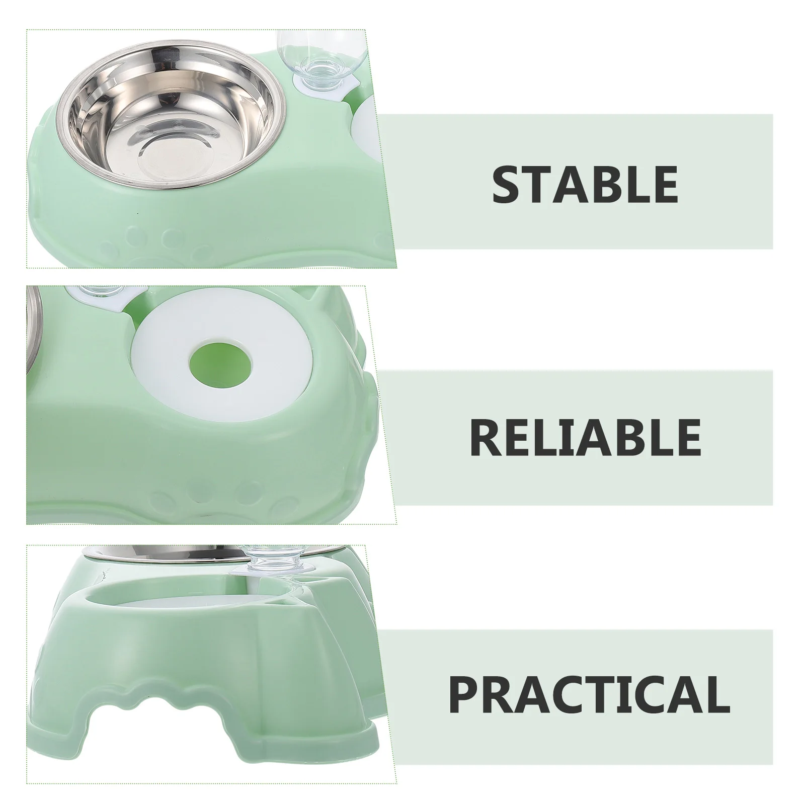 1 set Automatic Pet Feeder Waterer Detachable Dual Dispenser Cats Dogs Bite Resistant Shatter Proof Safe Plastic Stainless Steel
1 set Automatic Pet Feeder Waterer Detachable Dual Dispenser Cats Dogs Bite Resistant Shatter Proof Safe Plastic Stainless Steel