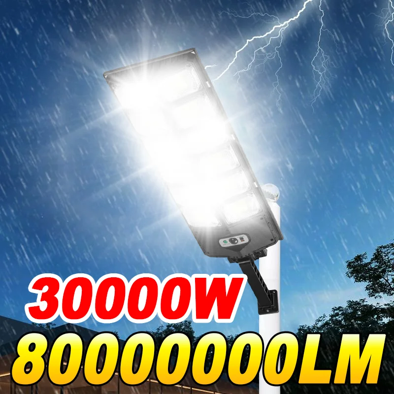 80000000LM Солнечные светодиодные фонари 30000 Вт Самая яркая внешняя солнечная лампа 3 режима Датчик движения Солнечный уличный фонарь Садовые фонари
80000000LM Солнечные светодиодные фонари 30000 Вт Самая яркая внешняя солнечная лампа 3 режима Датчик движения Солнечный уличный фонарь Садовые фонари