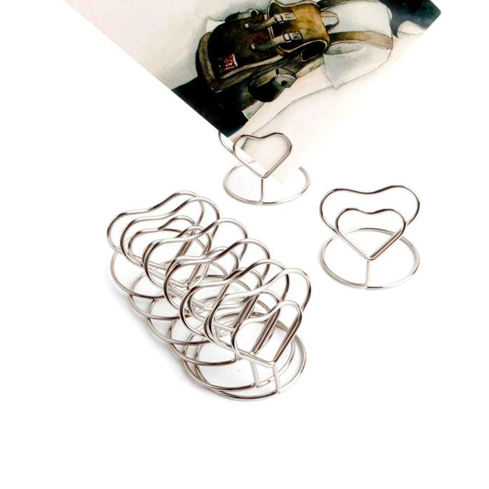 10 Pcs Heart Shaped Silver Wire Memo Holders Sturdy Card Clips for Wedding Party DecorReusable Table Number Accessories
10 Pcs Heart Shaped Silver Wire Memo Holders Sturdy Card Clips for Wedding Party DecorReusable Table Number Accessories