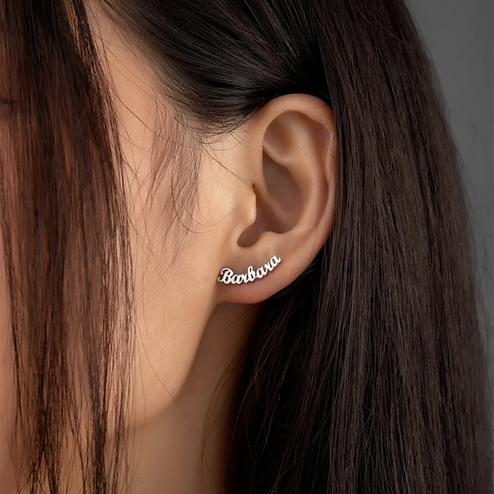 European and American Personalized Name Custom Earrings for Women Gold Curved Fashion Jewelry Birthday Gift Drop shipping
European and American Personalized Name Custom Earrings for Women Gold Curved Fashion Jewelry Birthday Gift Drop shipping