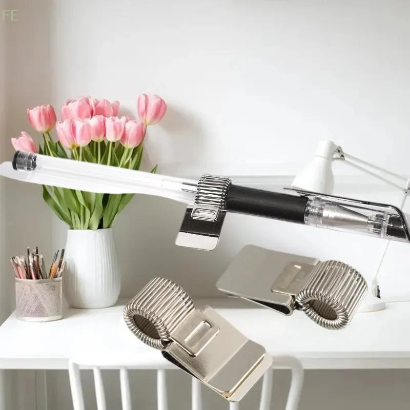 1/3/5Pcs Multifunctional Telescopic Spring Electroplating Pen Clip Notepad Portable Spring Pen Slot Fixed Stationery Accessories
1/3/5Pcs Multifunctional Telescopic Spring Electroplating Pen Clip Notepad Portable Spring Pen Slot Fixed Stationery Accessories