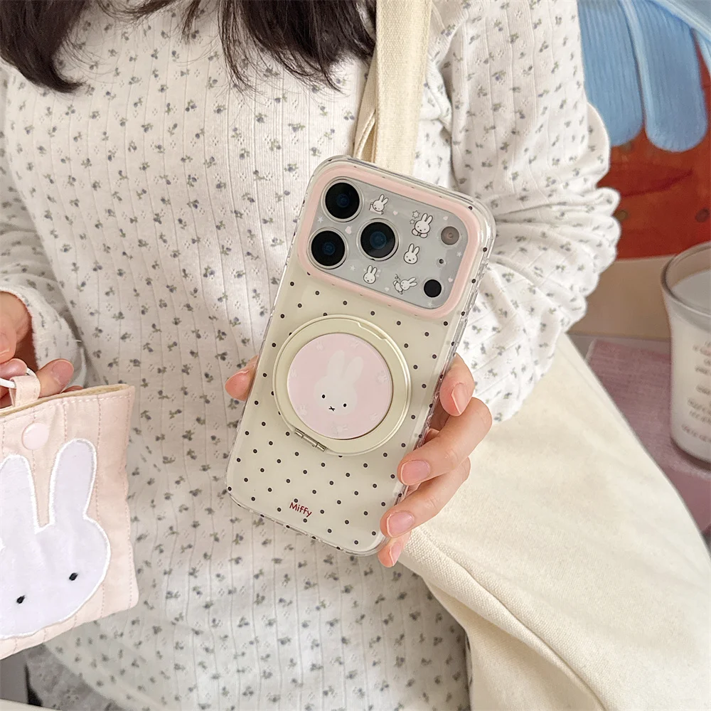 Ins Polka Dot Miffy Rabbit with Rotate Stand Cute Phone Case for iPhone 17 16 15 Pro 16 Max 17 Pro Max Cover Shockproof Cover
Ins Polka Dot Miffy Rabbit with Rotate Stand Cute Phone Case for iPhone 17 16 15 Pro 16 Max 17 Pro Max Cover Shockproof Cover