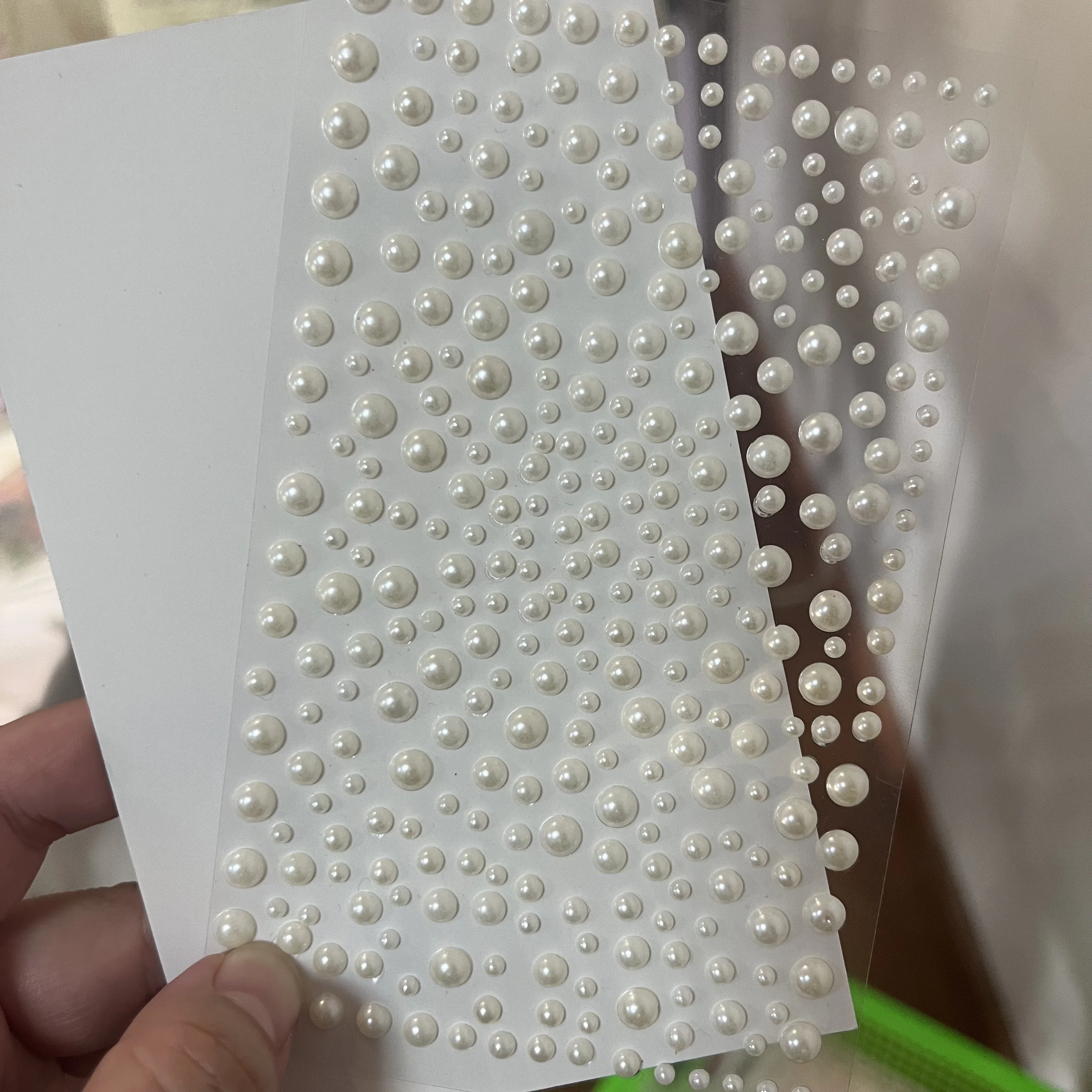 1Sheet Versatile Self-Adhesive White Pearl Stickers Flat Back Face/ Body/Nail/DIY Crafts Decor 3mm/4mm/5mm/6mm Pearl Accessories
1Sheet Versatile Self-Adhesive White Pearl Stickers Flat Back Face/ Body/Nail/DIY Crafts Decor 3mm/4mm/5mm/6mm Pearl Accessories