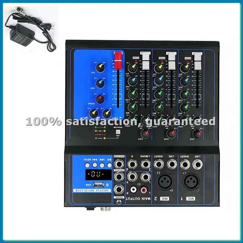 DJ Audio Mixer 4 Channel Sound Mixing Console with USB MP3 Jack 12V Power for Computer Recording and Live US Plug-A79M
DJ Audio Mixer 4 Channel Sound Mixing Console with USB MP3 Jack 12V Power for Computer Recording and Live US Plug-A79M