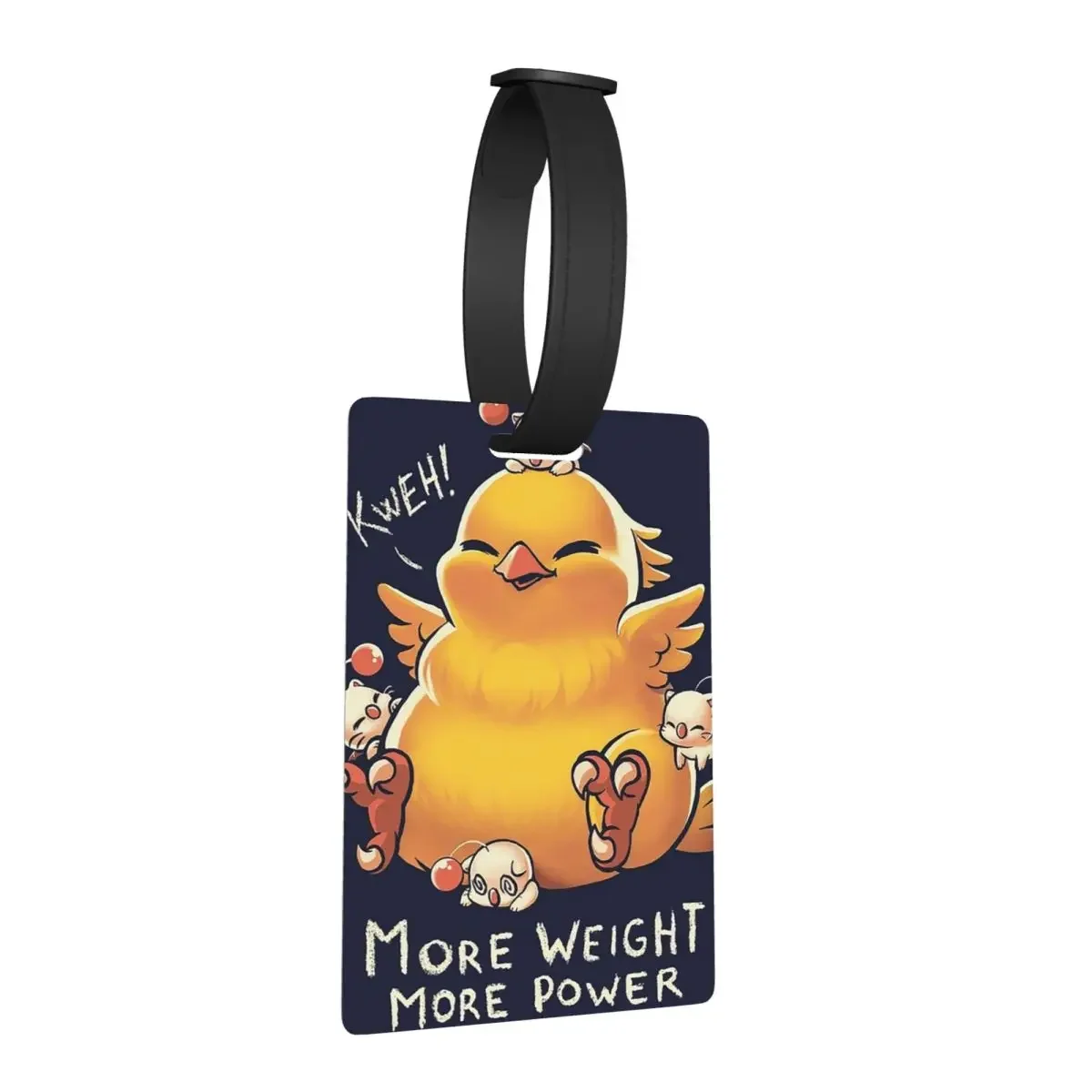 Funny Fat Chocobo - Big Power Luggage Tags Suitcase Accessories Travel Fashion Baggage Boarding Tag Label Holder ID Name Address
Funny Fat Chocobo - Big Power Luggage Tags Suitcase Accessories Travel Fashion Baggage Boarding Tag Label Holder ID Name Address