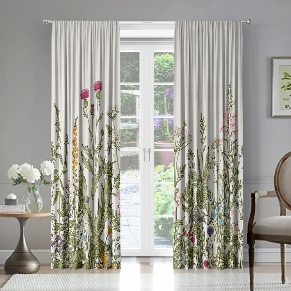 2pcs Flower Tropic Leaf Curtains Decorative Window Drapes Window Treatments For Bedroom Living Room, Home Decoration, Room Decor
2pcs Flower Tropic Leaf Curtains Decorative Window Drapes Window Treatments For Bedroom Living Room, Home Decoration, Room Decor