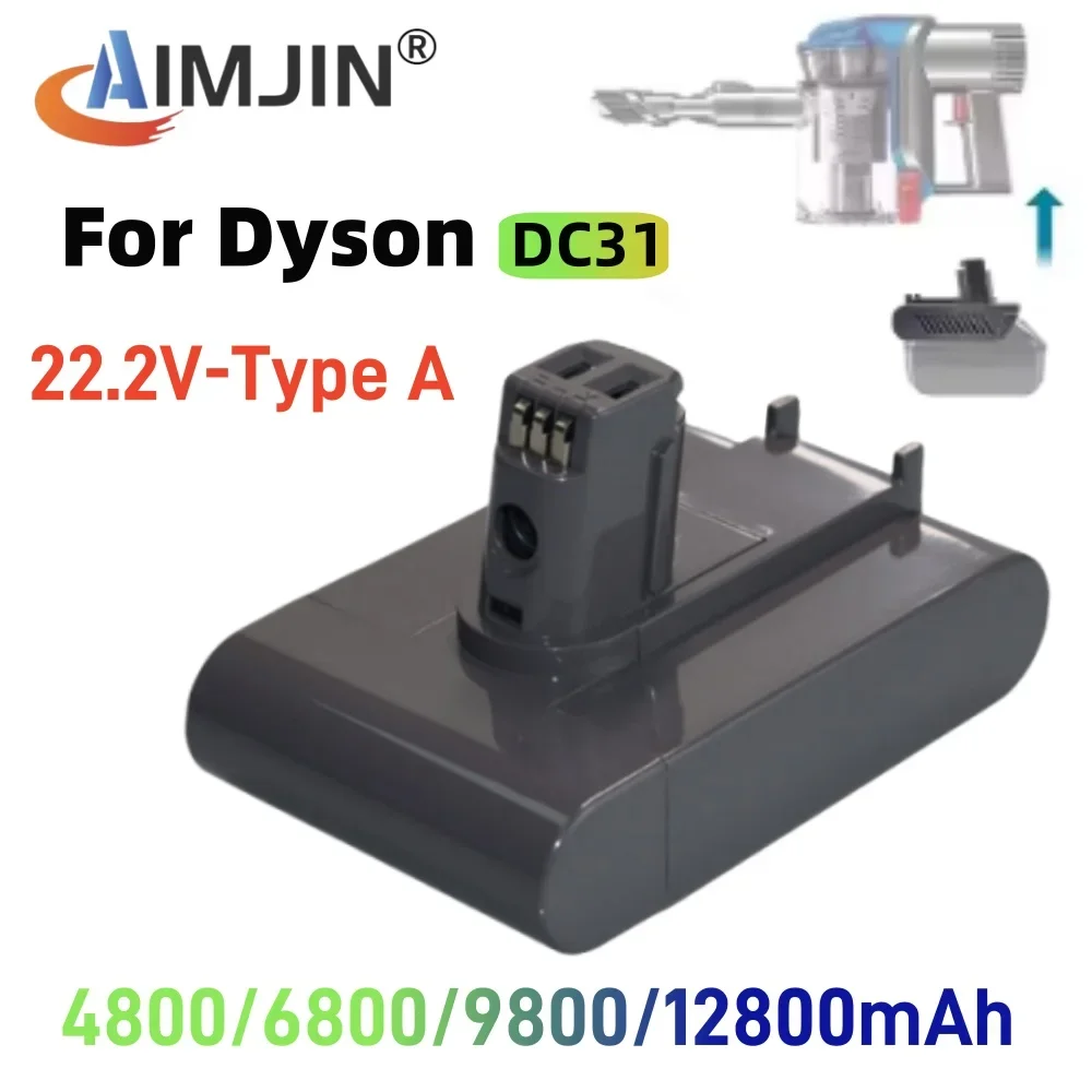 NEW (Type A) 22.2V 4.8/6.8/9.8/12.8Ah Li-ion Vacuum Battery for Dyson DC35, DC45 DC31, DC34, DC44, DC31 Animal, DC35 Animal,9170
NEW (Type A) 22.2V 4.8/6.8/9.8/12.8Ah Li-ion Vacuum Battery for Dyson DC35, DC45 DC31, DC34, DC44, DC31 Animal, DC35 Animal,9170
