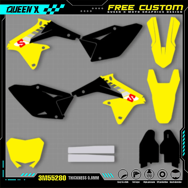 QUEEN X MOTO индивидуальный командный мотоциклетный графический фон-наклейка, комплект наклеек для SUZUKI RMZ450 2008 2009 2010 2011 2012-2017 009
QUEEN X MOTO индивидуальный командный мотоциклетный графический фон-наклейка, комплект наклеек для SUZUKI RMZ450 2008 2009 2010 2011 2012-2017 009