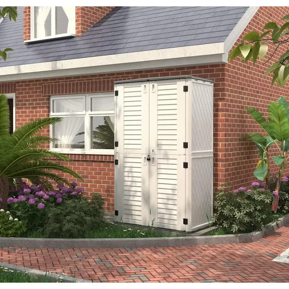 Shed, Outdoor Storage Cabinet, Vertical Storage Shed Perfect To Store Patio Furniture,Garden Tools Accessories Lawn Mower Sheds
Shed, Outdoor Storage Cabinet, Vertical Storage Shed Perfect To Store Patio Furniture,Garden Tools Accessories Lawn Mower Sheds