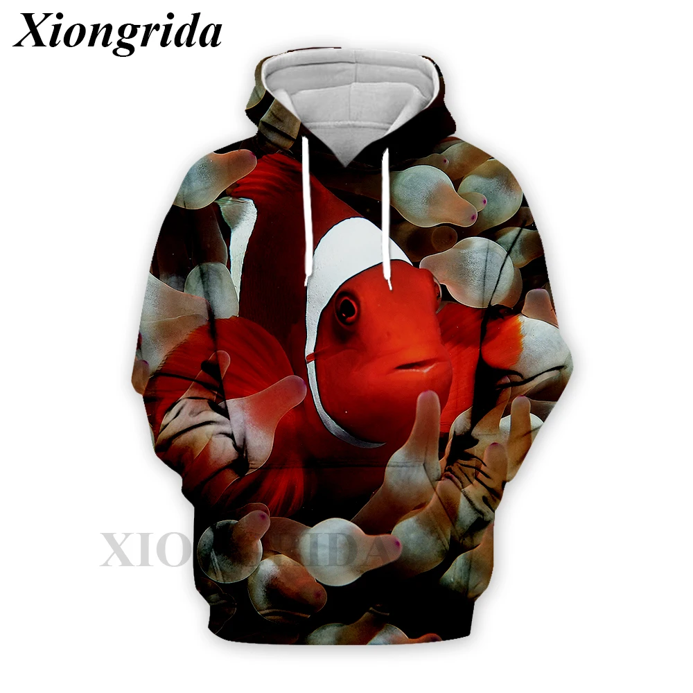 Novelty Clown Fish 3d Hood Men Casual Long Sleeve Tropical Fish Print Hoodies Harajuku Fashion Sweatshirt Streetwear Unisex Top
Novelty Clown Fish 3d Hood Men Casual Long Sleeve Tropical Fish Print Hoodies Harajuku Fashion Sweatshirt Streetwear Unisex Top