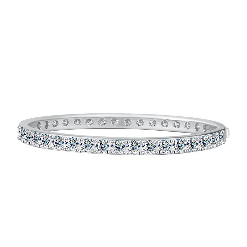 ZFSILVER Silver 925 Fashion Luxury Trendy 0.3ct Moissanite Design Simple Row Bangle For Charms Women Wedding Jewelry Gift MSS018
ZFSILVER Silver 925 Fashion Luxury Trendy 0.3ct Moissanite Design Simple Row Bangle For Charms Women Wedding Jewelry Gift MSS018
