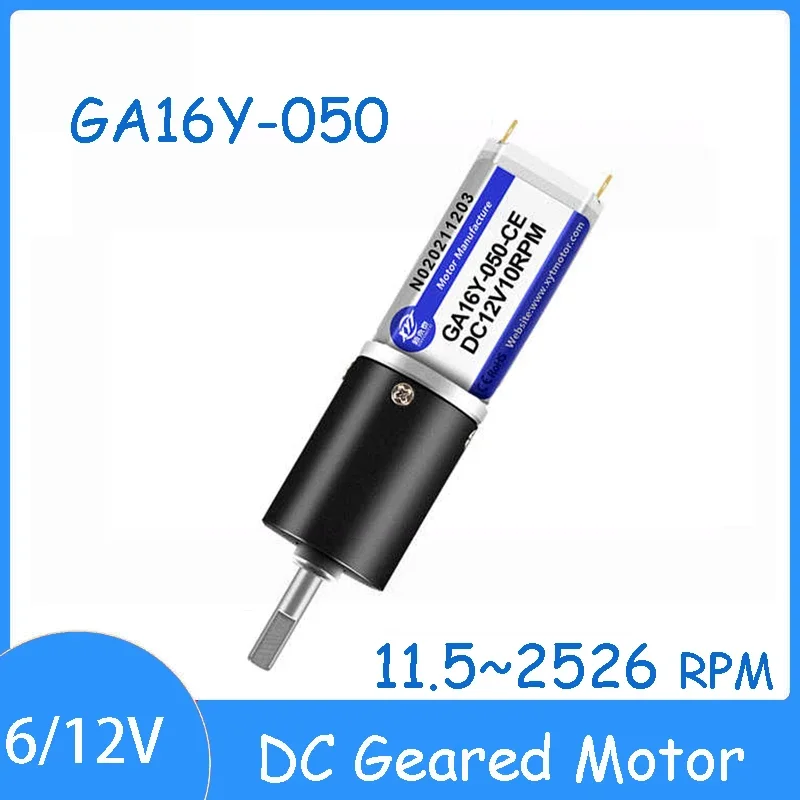 GA16Y-050 12V 6VMicro DC Geared Motor 12~2526 RPM 16mm Speed Control Planetary Gear Forward and Reverse Rotation Motor Motor
GA16Y-050 12V 6VMicro DC Geared Motor 12~2526 RPM 16mm Speed Control Planetary Gear Forward and Reverse Rotation Motor Motor