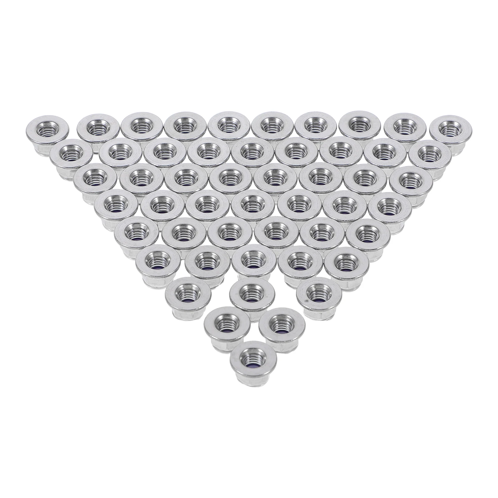 50Pcs Stainless Steel Flange Nuts Nylon Insert Anti Loosening Construction Industrial Hardware 
50Pcs Stainless Steel Flange Nuts Nylon Insert Anti Loosening Construction Industrial Hardware