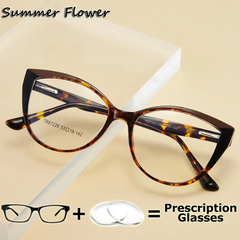 Prescription Glasses Cat Eye Women Myopia Recipe Clear Lenses Transition Multifocal Progressive Leopard Eyeglasses for Female
Prescription Glasses Cat Eye Women Myopia Recipe Clear Lenses Transition Multifocal Progressive Leopard Eyeglasses for Female