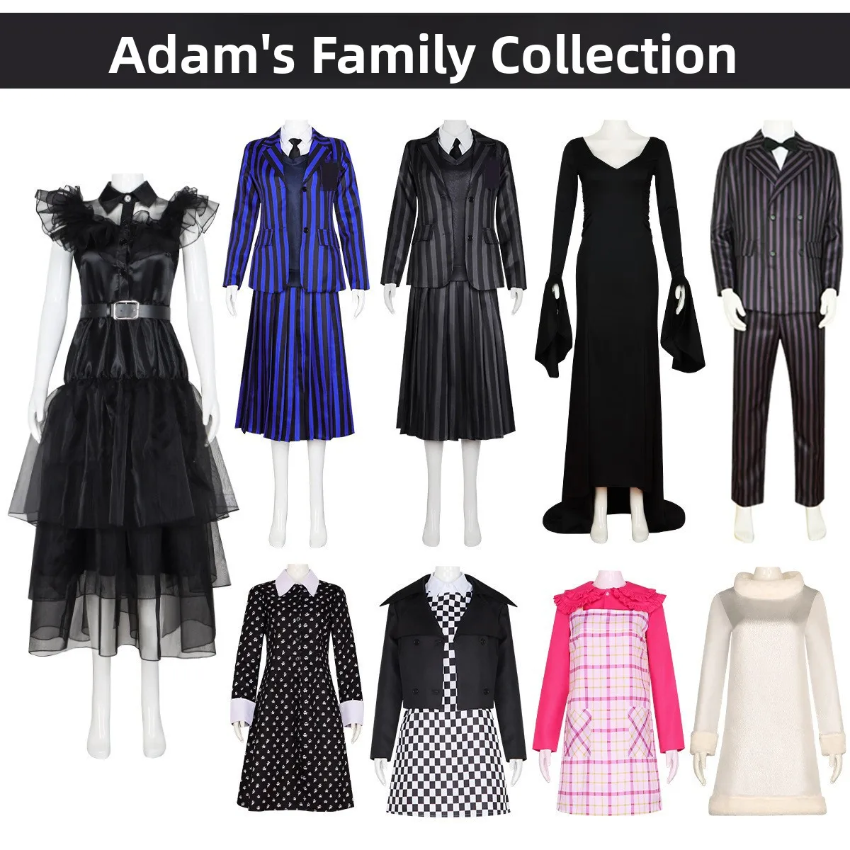 Adam's Family Cosplay Costume Wednesday Main Female Character Black Dress Performance Wardrobe Traditional Chinese Ethnic Sta...
Adam's Family Cosplay Costume Wednesday Main Female Character Black Dress Performance Wardrobe Traditional Chinese Ethnic Sta...