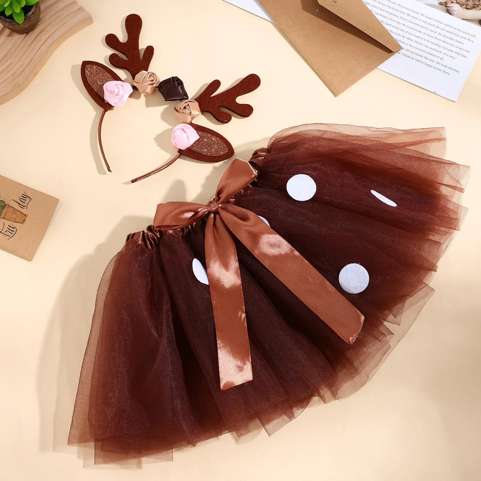 Elk Clothing Set Deer Costume Girls Animal Costumes Christmas Headb Toddler Soft Polyester Comfortable Breathable Lovely Sweet
Elk Clothing Set Deer Costume Girls Animal Costumes Christmas Headb Toddler Soft Polyester Comfortable Breathable Lovely Sweet