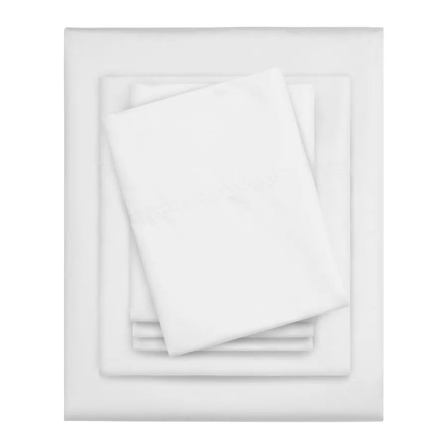 6-Piece 800 Thread Count Bright White Cotton Rich Adult Bed Sheet Set Full - Deep Pocket
6-Piece 800 Thread Count Bright White Cotton Rich Adult Bed Sheet Set Full - Deep Pocket