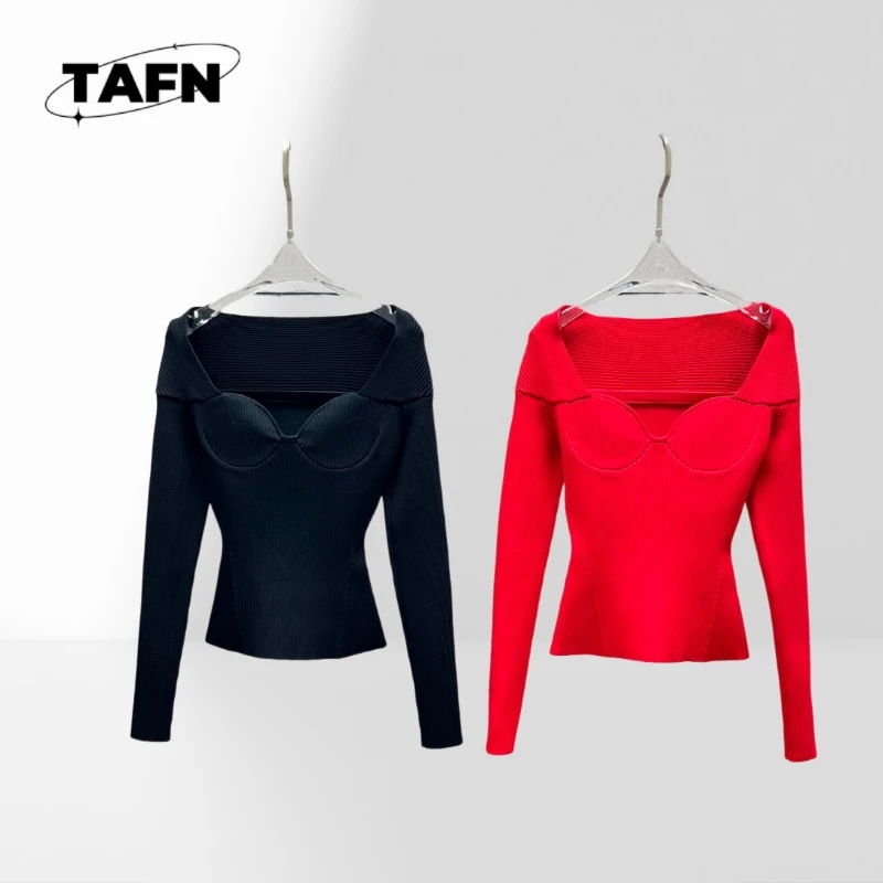 Off-the-Shoulder Knitted Top High Street Beautiful Temperament Trend Simple and Comfortable Beautiful Lightweight Sweater AF1111
Off-the-Shoulder Knitted Top High Street Beautiful Temperament Trend Simple and Comfortable Beautiful Lightweight Sweater AF1111