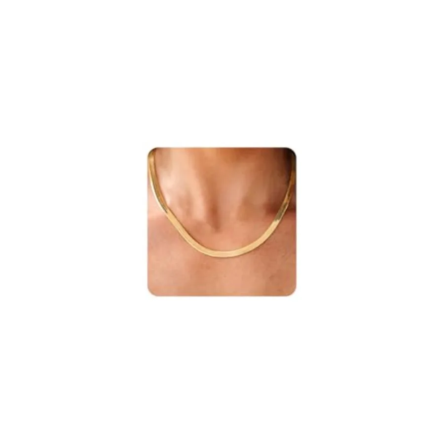 Necklace for Women-14K Plated/S925 sterling Snake Chain Necklace Dainty Simple Chunky Herringbone Necklace Choker Necklaces Jew
Necklace for Women-14K Plated/S925 sterling Snake Chain Necklace Dainty Simple Chunky Herringbone Necklace Choker Necklaces Jew