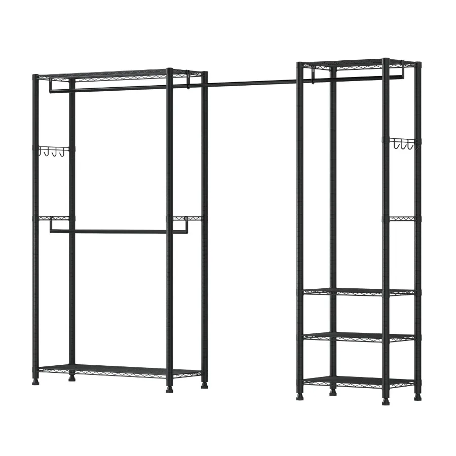 Freestanding Garment Rack Heavy-Duty Clothes Organizer with Steel Frame 800 lbs Capacity Closet Wardrobe with Storage Shelves f
Freestanding Garment Rack Heavy-Duty Clothes Organizer with Steel Frame 800 lbs Capacity Closet Wardrobe with Storage Shelves f