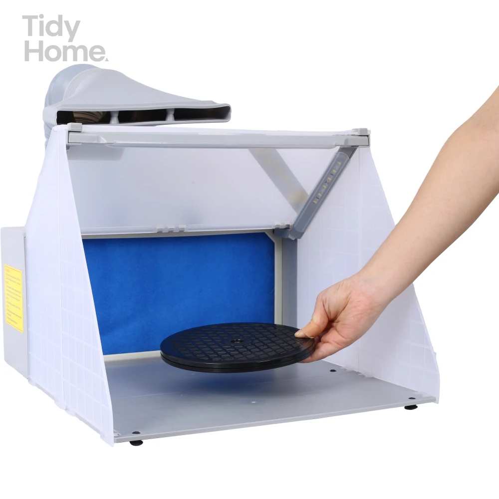 Portable Airbrush Paint Spray Booth Kit ,Paint Set with Turn Powerful Fan for Toy Model Parts (LED Spray Booth+Hose Dual Fans)
Portable Airbrush Paint Spray Booth Kit ,Paint Set with Turn Powerful Fan for Toy Model Parts (LED Spray Booth+Hose Dual Fans)