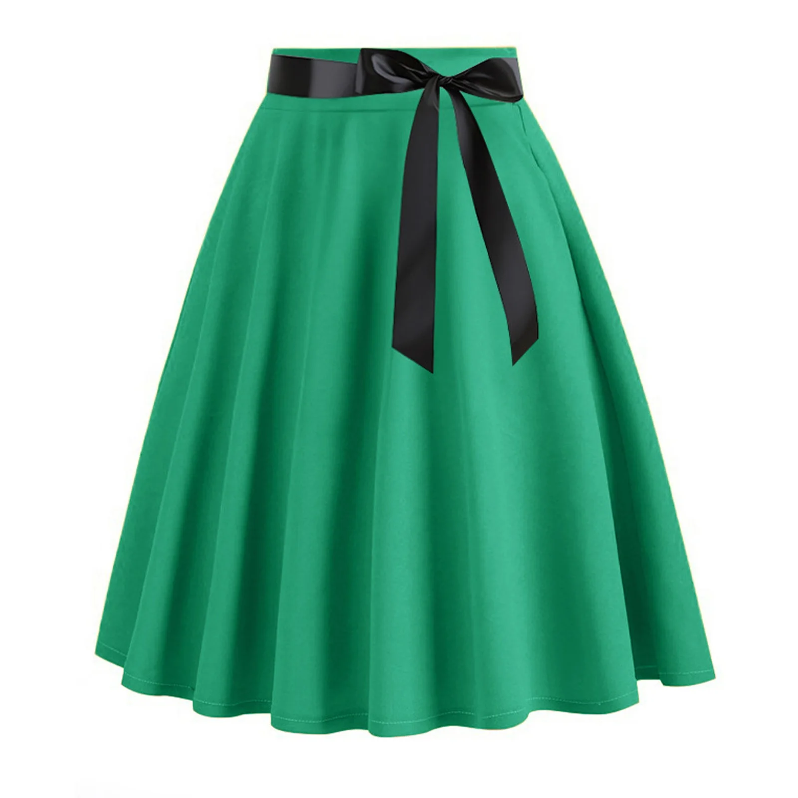 Retro Women Females A-line Swing Skirts with Ribbon Belt Casual Daily Wear Solid Color Midi Skirt for Office Cocktails Party
Retro Women Females A-line Swing Skirts with Ribbon Belt Casual Daily Wear Solid Color Midi Skirt for Office Cocktails Party