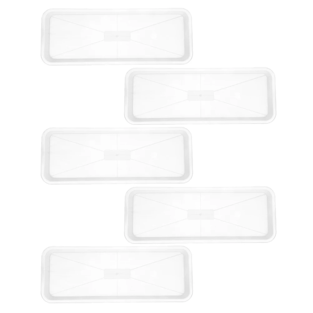 5pcs Plastic Tray Rectangle Flower Pot Saucer Indoor Planting Bonsai Drip Tray Water Catch Planter Garden Accessories
5pcs Plastic Tray Rectangle Flower Pot Saucer Indoor Planting Bonsai Drip Tray Water Catch Planter Garden Accessories