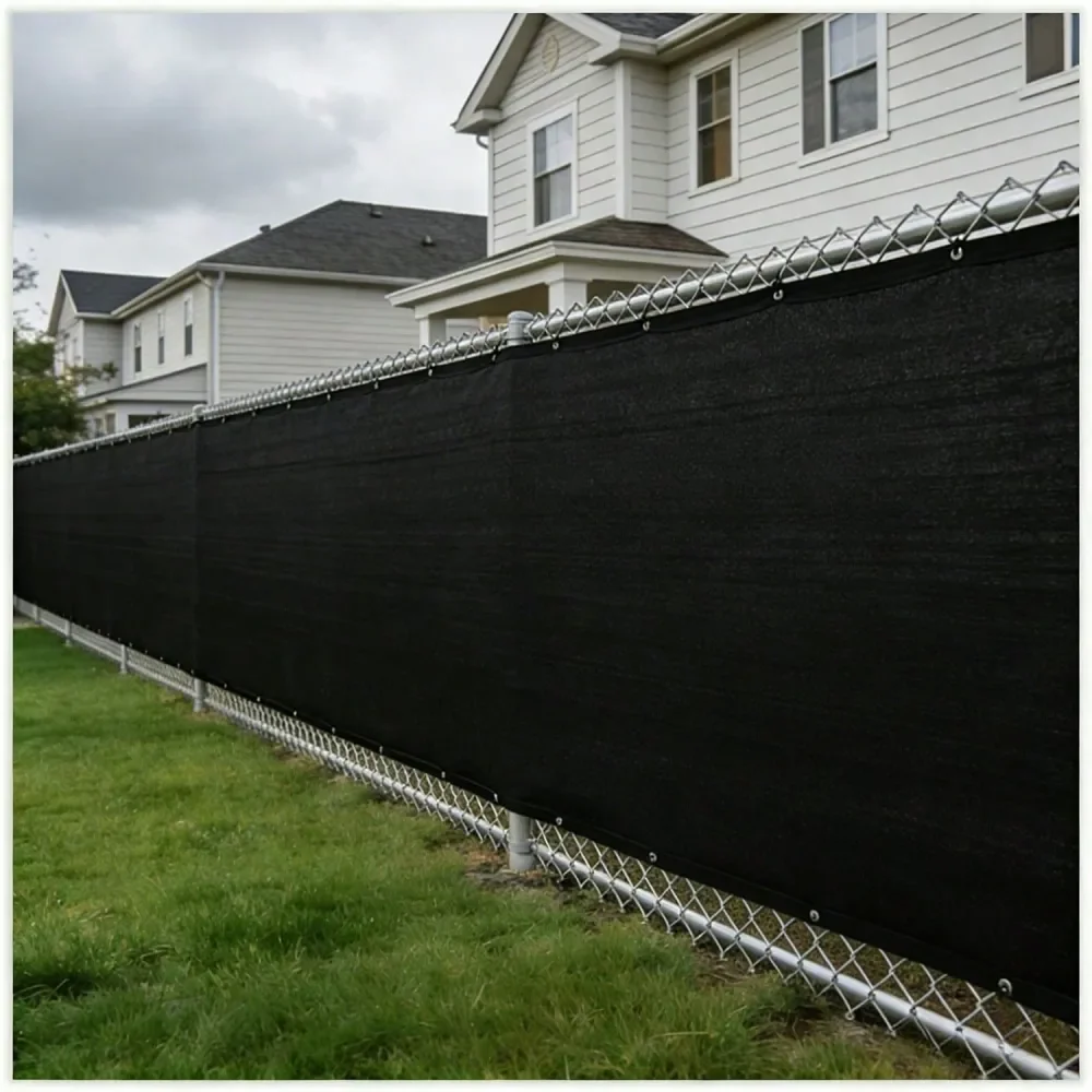 Black Privacy Fence Screen 4 5 6 8 Sunshade Mesh Cover, 175GSM Heavy Duty Commercial Grade Canvas Fabric, 3 Year Warranty
Black Privacy Fence Screen 4 5 6 8 Sunshade Mesh Cover, 175GSM Heavy Duty Commercial Grade Canvas Fabric, 3 Year Warranty