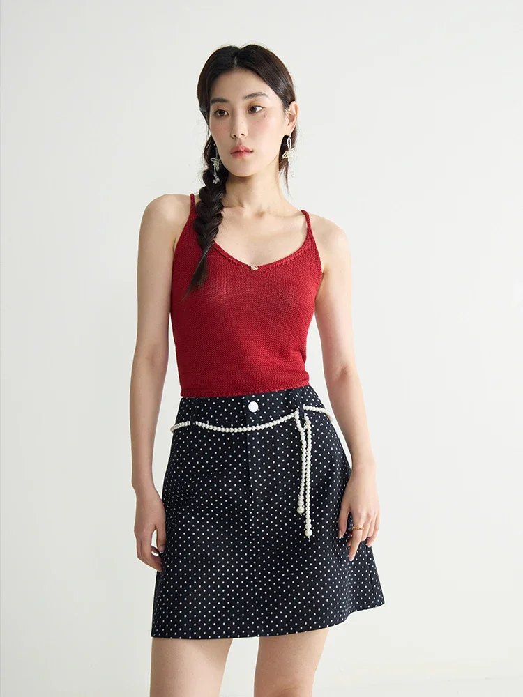 DUSHU Women's Layered Fashion Versatile Knitted Camisole Shirt 2024 Summer New Red Camisole Casual Loose Women Vest 24DS82687
DUSHU Women's Layered Fashion Versatile Knitted Camisole Shirt 2024 Summer New Red Camisole Casual Loose Women Vest 24DS82687