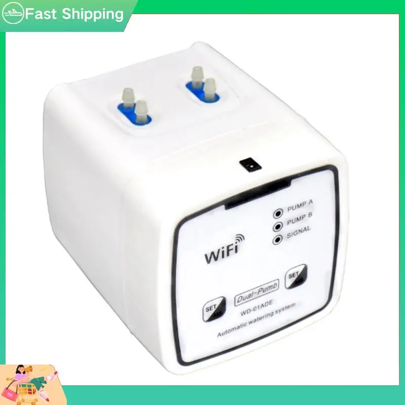 WIFI Dual Pump Controller Automatic Water Drip Irrigation Watering System Kit Mobile APP Control-Double Pump 15 Pots-Tvdae
WIFI Dual Pump Controller Automatic Water Drip Irrigation Watering System Kit Mobile APP Control-Double Pump 15 Pots-Tvdae