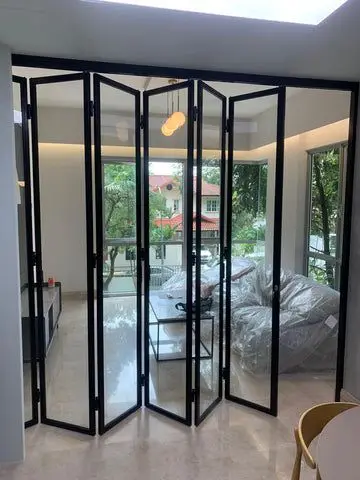 Modern Panoramic Indoor Partition Folding Door Waterproof Soundproof Narrow Frame Glass Accordion Folding Doors Stacking Doors
Modern Panoramic Indoor Partition Folding Door Waterproof Soundproof Narrow Frame Glass Accordion Folding Doors Stacking Doors