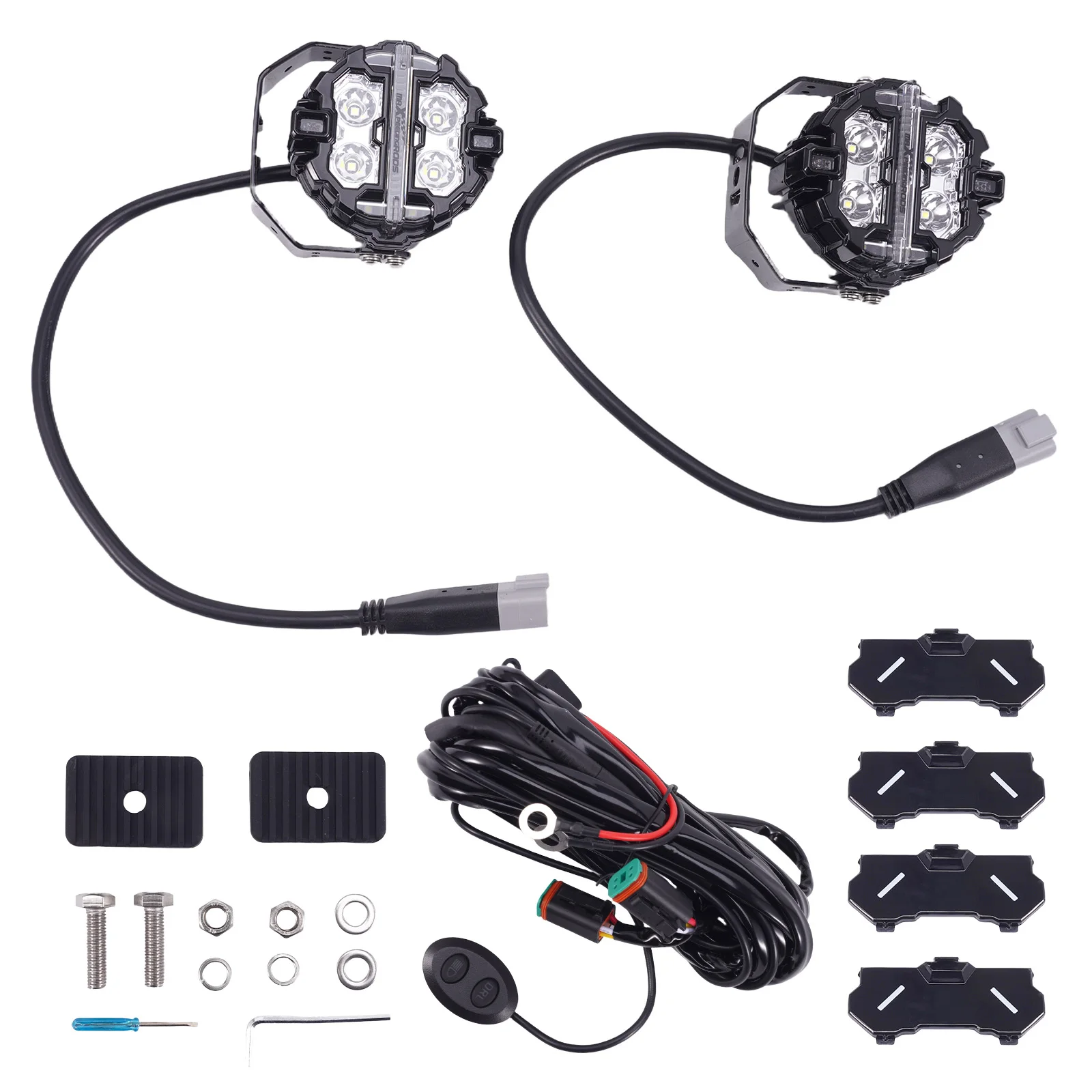 LED Pod Light Pods 3.5" Round Spot Beam Side Shooter White Amber DRL IP68 160W
LED Pod Light Pods 3.5" Round Spot Beam Side Shooter White Amber DRL IP68 160W