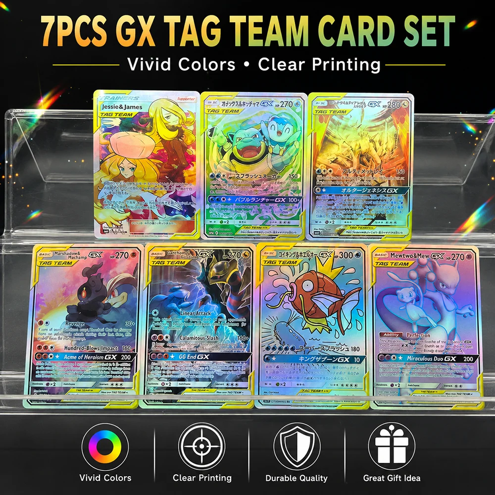 PTCG Anime DIY Tag Team Collection Cards 199/106 En/jp Marshadow&machamp Mewtwo&mew Gx Flash Trading Collection Card Child Gift
PTCG Anime DIY Tag Team Collection Cards 199/106 En/jp Marshadow&machamp Mewtwo&mew Gx Flash Trading Collection Card Child Gift