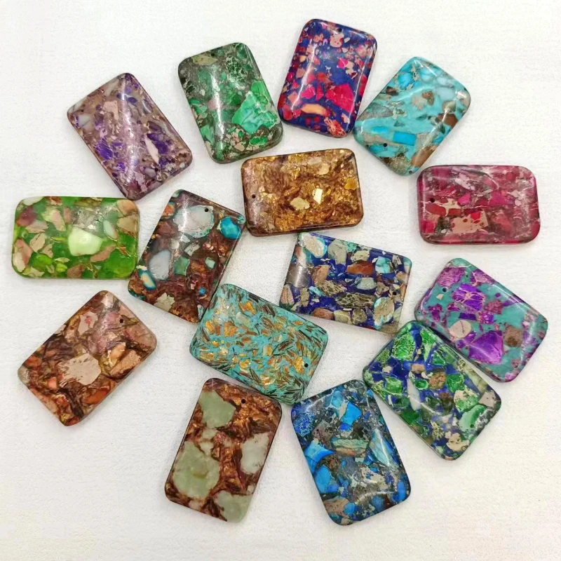 Emperor Stone Beads Rectangle Pendant Pendant Bag Hanging Decoration Semi Finished DIY Jewelry Accessories Wholesale
Emperor Stone Beads Rectangle Pendant Pendant Bag Hanging Decoration Semi Finished DIY Jewelry Accessories Wholesale