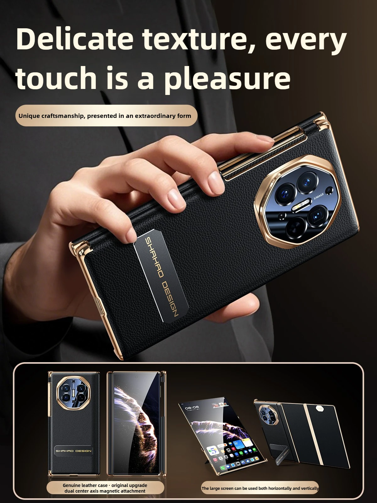 【Двойная защита центральной оси】для Huawei Mate XTs, чехол из натуральной кожи, шарнир центральной оси, вращающийся чехол-подставка для Huawei Mate XT
【Двойная защита центральной оси】для Huawei Mate XTs, чехол из натуральной кожи, шарнир центральной оси, вращающийся чехол-подставка для Huawei Mate XT