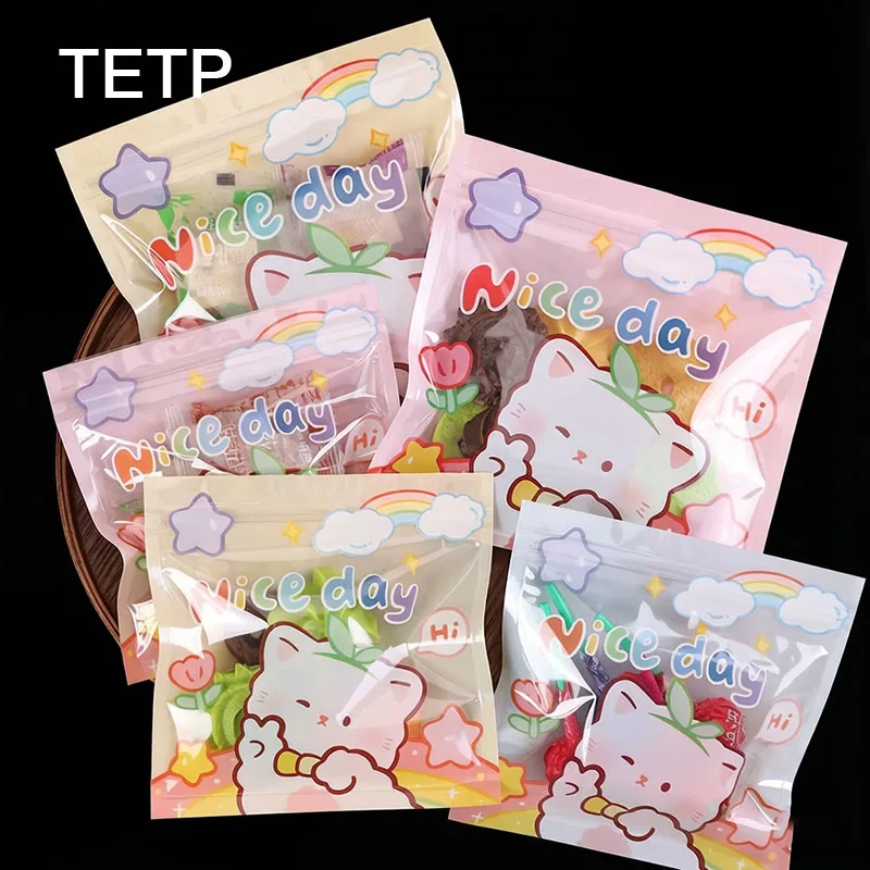 TETP 100Pcs Cartoon Snack Packaging Bags Children's Day Candy Cookies Handmade Gift Sealed Pocket for Festive Celebrations
TETP 100Pcs Cartoon Snack Packaging Bags Children's Day Candy Cookies Handmade Gift Sealed Pocket for Festive Celebrations