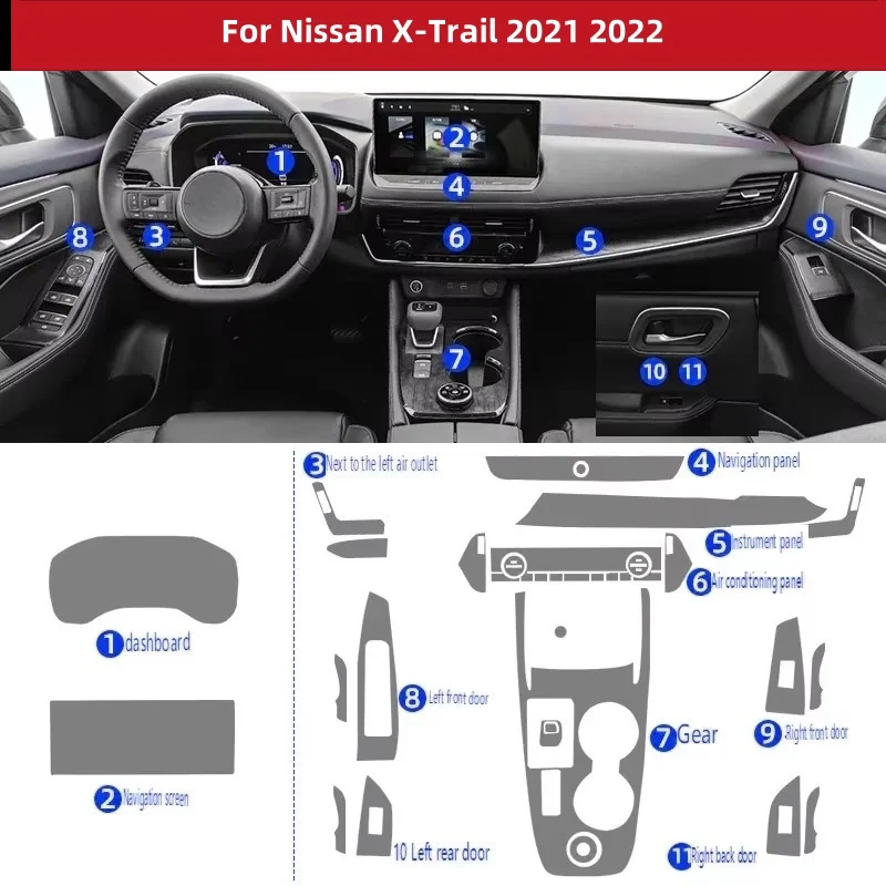 For Nissan X-Trail 2021 2022 Tpu Transparent Film Car Protect Interior Stickers Center Console Navigator Screen Gear Door Panel
For Nissan X-Trail 2021 2022 Tpu Transparent Film Car Protect Interior Stickers Center Console Navigator Screen Gear Door Panel