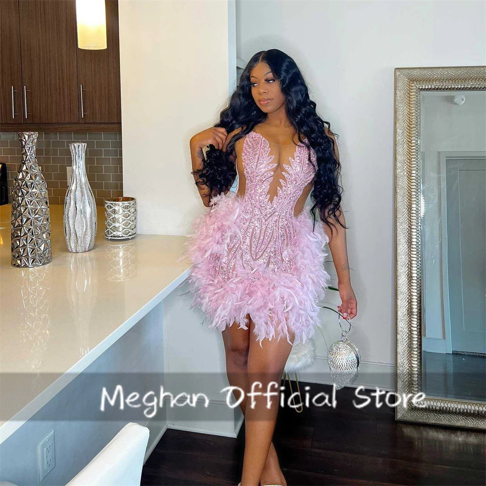 Pink O N Short Prom Dresses For Black Girls Bead Crystal 2025 Birthday Luxury Dress Feathers Mini Cocktail Homecoming Customized
Pink O N Short Prom Dresses For Black Girls Bead Crystal 2025 Birthday Luxury Dress Feathers Mini Cocktail Homecoming Customized