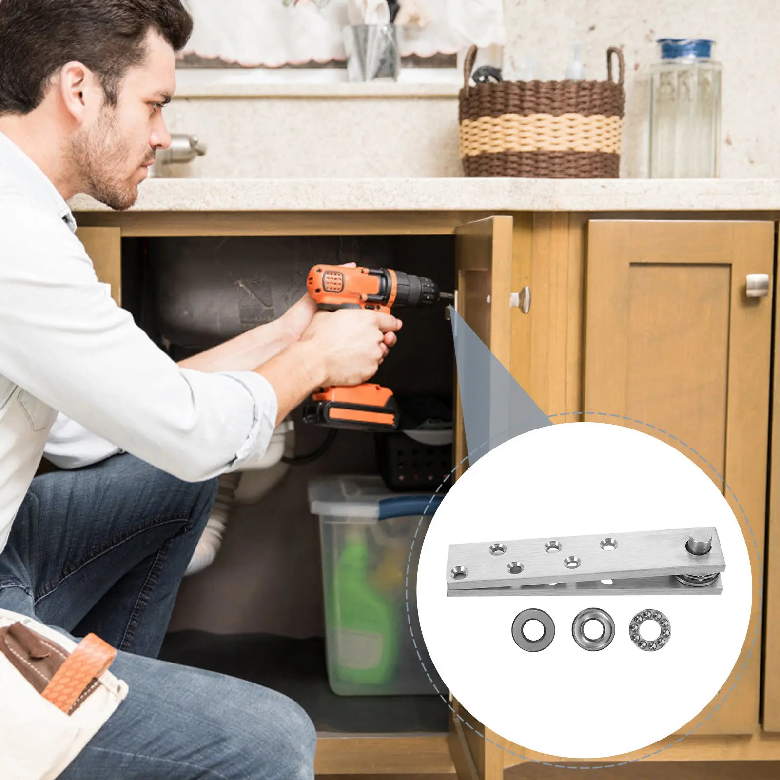 1Set Hidden Pivot Door Hinges Stainless Steel Heavy Duty Pivot Door Hinge 360 Degree Rotation Invisible Concealed Hardware
1Set Hidden Pivot Door Hinges Stainless Steel Heavy Duty Pivot Door Hinge 360 Degree Rotation Invisible Concealed Hardware