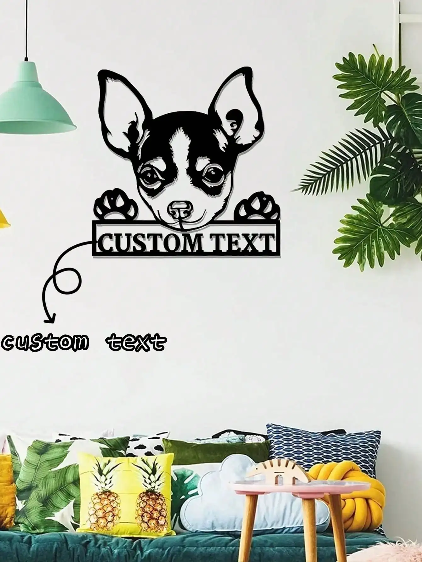 Chihuahua Metal Wall Art Custom Name Sign Dog Lovers Home Decor Gift
Chihuahua Metal Wall Art Custom Name Sign Dog Lovers Home Decor Gift