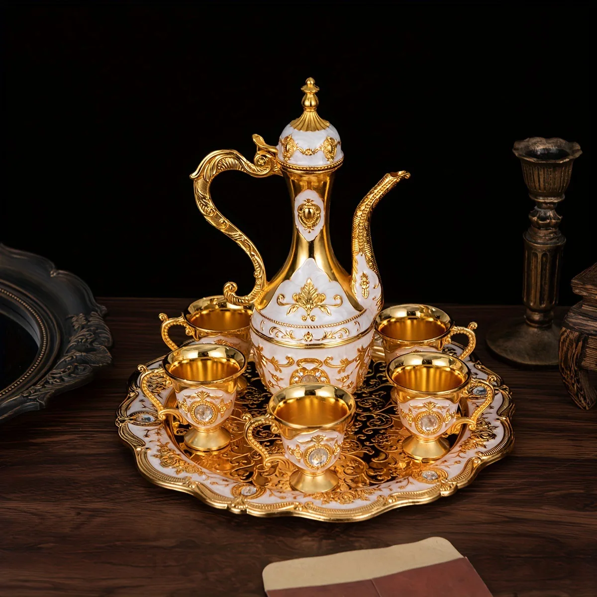 HXL electroplating alloy hotel restaurant wine set gold wine set
HXL electroplating alloy hotel restaurant wine set gold wine set