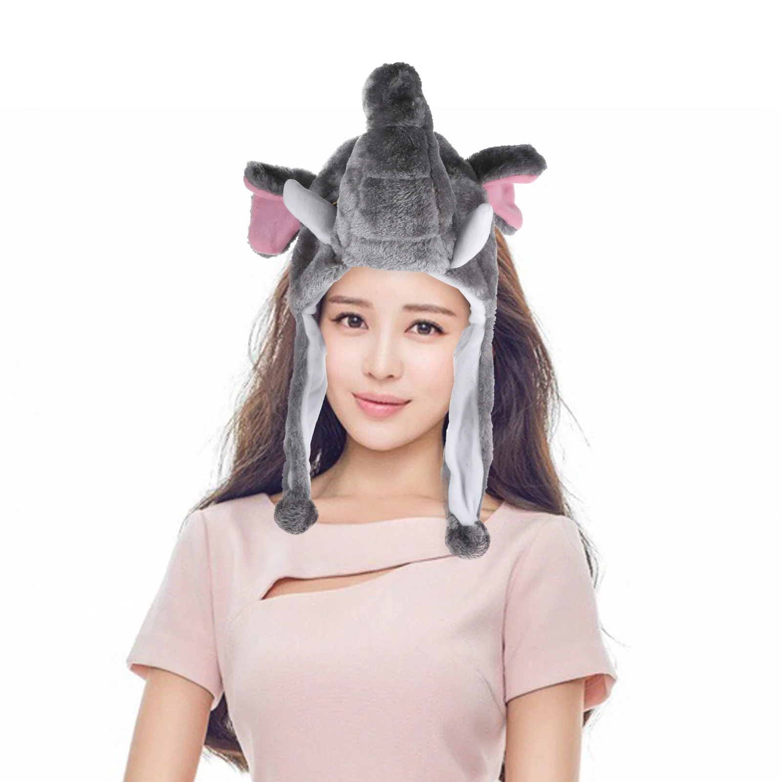 Animal Warm Winter Knit Hood Earflap For Adults Elephant Design Costume Accessory Halloween Skiing Riding Hat
Animal Warm Winter Knit Hood Earflap For Adults Elephant Design Costume Accessory Halloween Skiing Riding Hat