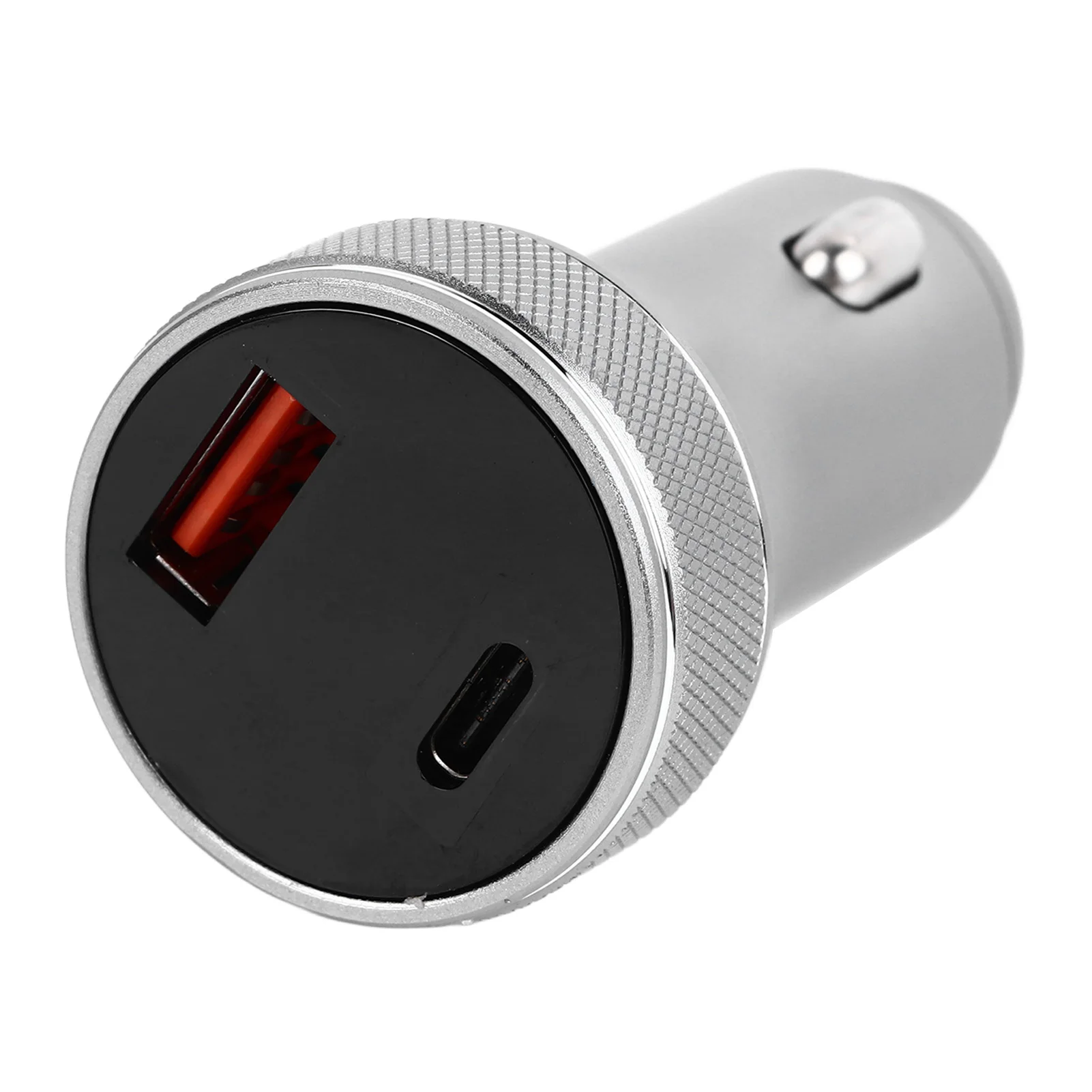 54W Car Charger Metal Digital Display Fast Charging Dual USB Car Cigarette Lighter Adapter Short Circuit Protection Grey
54W Car Charger Metal Digital Display Fast Charging Dual USB Car Cigarette Lighter Adapter Short Circuit Protection Grey