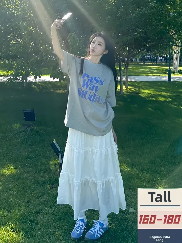 Элегантная белая юбка-макси Sweet Design Sense Ballet Sle для женщин, летняя, с высокой талией, драпировкой и вставками, длинная, для повседневной носки, в корейском стиле
Элегантная белая юбка-макси Sweet Design Sense Ballet Sle для женщин, летняя, с высокой талией, драпировкой и вставками, длинная, для повседневной носки, в корейском стиле