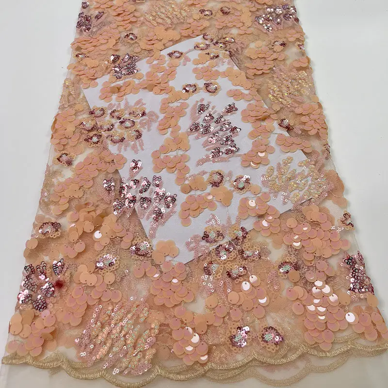 Lace mesh bead Embroidered sequin fabric for fashion wedding dress clothing design cloth diy by the yard Sewing Material
Lace mesh bead Embroidered sequin fabric for fashion wedding dress clothing design cloth diy by the yard Sewing Material