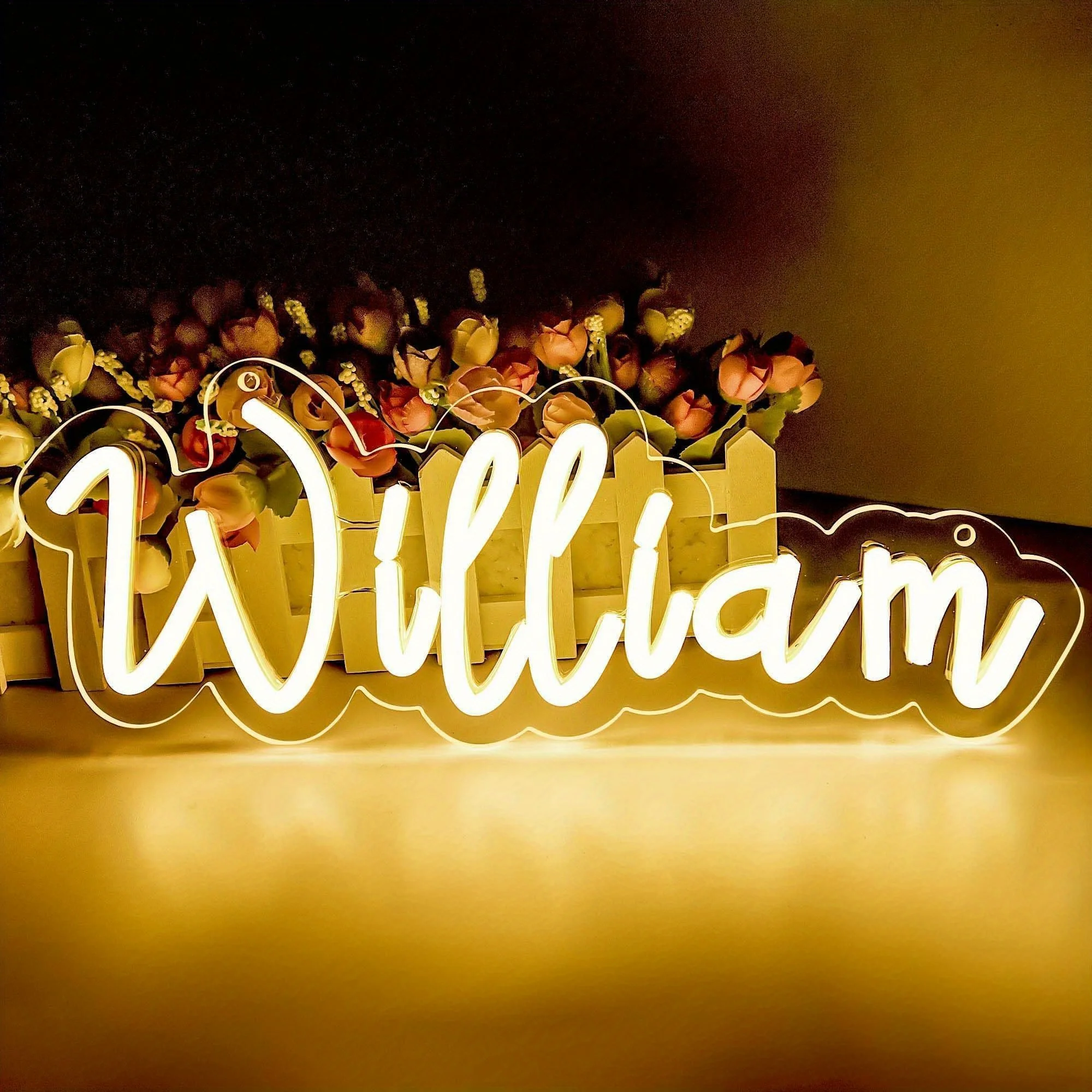 William LED Neon Light - USB Powered, With Dimmer, Adjustable Brightness, Perfect for Bedrooms, Offices, Personalized Decor
William LED Neon Light - USB Powered, With Dimmer, Adjustable Brightness, Perfect for Bedrooms, Offices, Personalized Decor