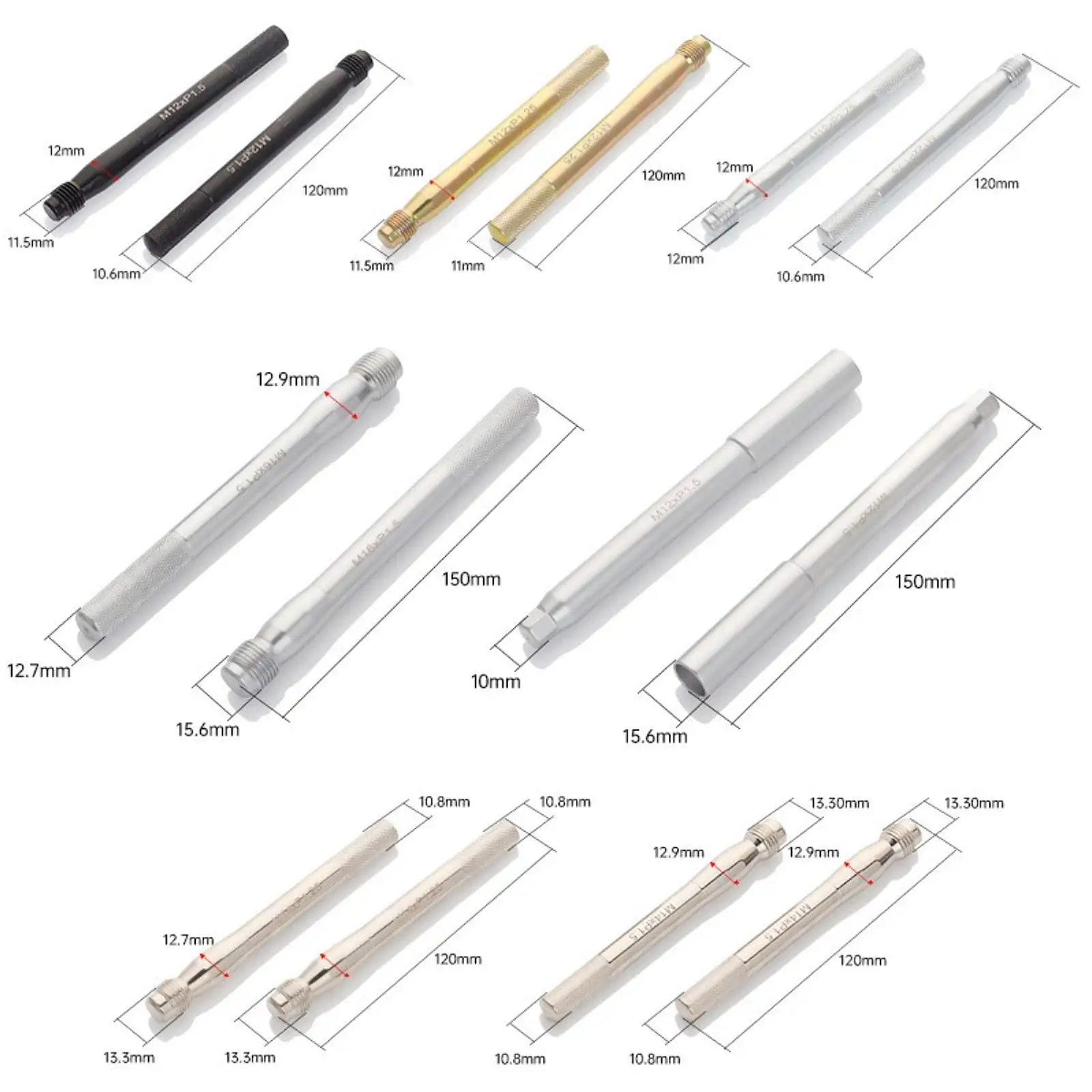 14x Wheel Alignment Pin Portable Alloy Steel Sturdy Anti Slip Premium Tire Installation Tool Set Wheel Installer Guide Tools
14x Wheel Alignment Pin Portable Alloy Steel Sturdy Anti Slip Premium Tire Installation Tool Set Wheel Installer Guide Tools