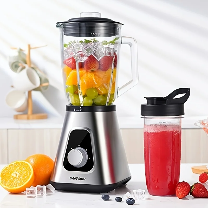 SHARDOR 1200W Blender, Smoothie Maker And Milkshake Machine, 52 Oz Countertop Blender And 22 Oz Personal Blender Set, 3 Adjustab
SHARDOR 1200W Blender, Smoothie Maker And Milkshake Machine, 52 Oz Countertop Blender And 22 Oz Personal Blender Set, 3 Adjustab