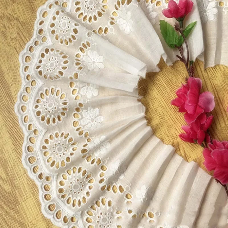 30Yards Exquisite Hollow out Cotton Lace Embroidered Ribbon DIY Handmade Lace Dress Curtains Apparel Sewing Accessories New
30Yards Exquisite Hollow out Cotton Lace Embroidered Ribbon DIY Handmade Lace Dress Curtains Apparel Sewing Accessories New
